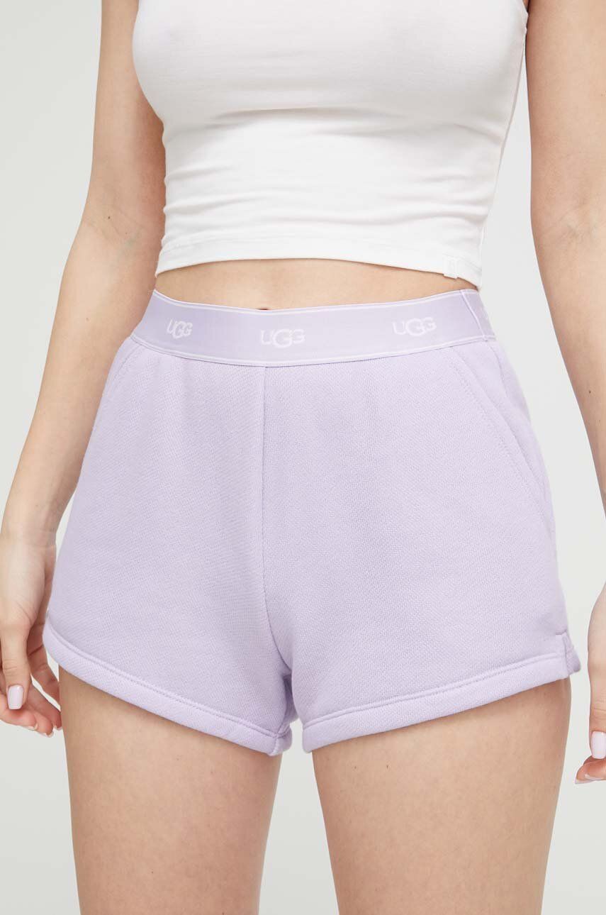 UGG pantaloni scurti de pijama femei, culoarea violet answear.ro imagine noua lenjerie-femei.ro