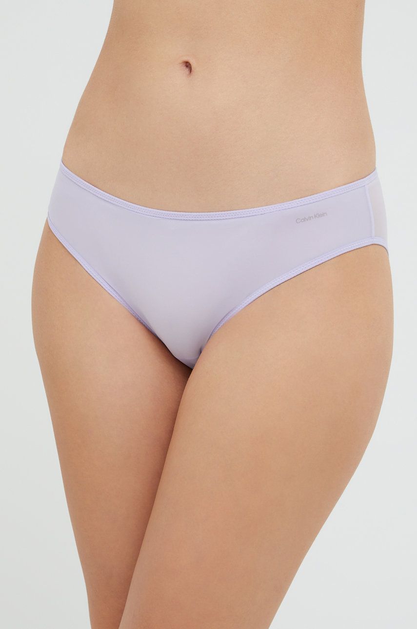 Levně Kalhotky Calvin Klein Underwear fialová barva, 000QF6817E