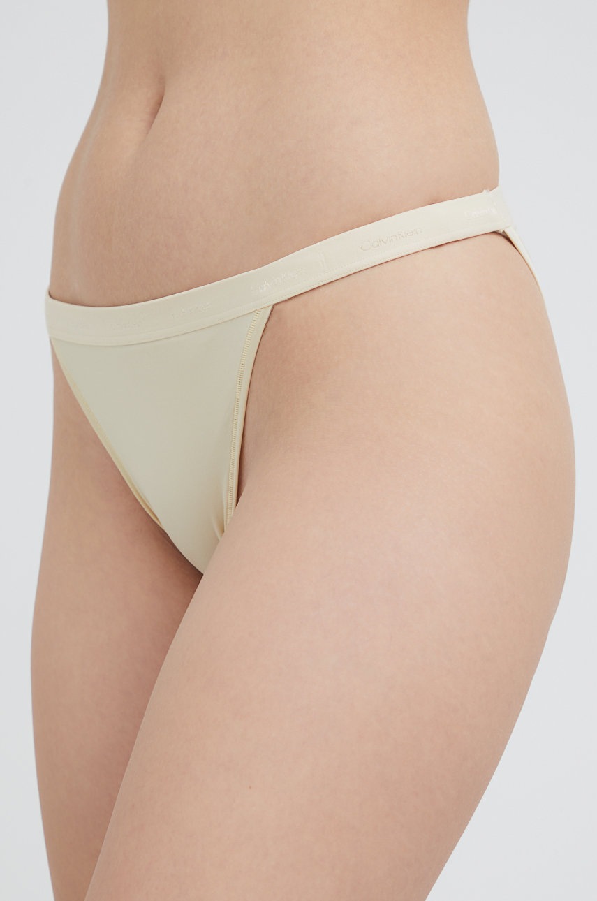 

Бикини Calvin Klein Underwear в бежово, Бежов