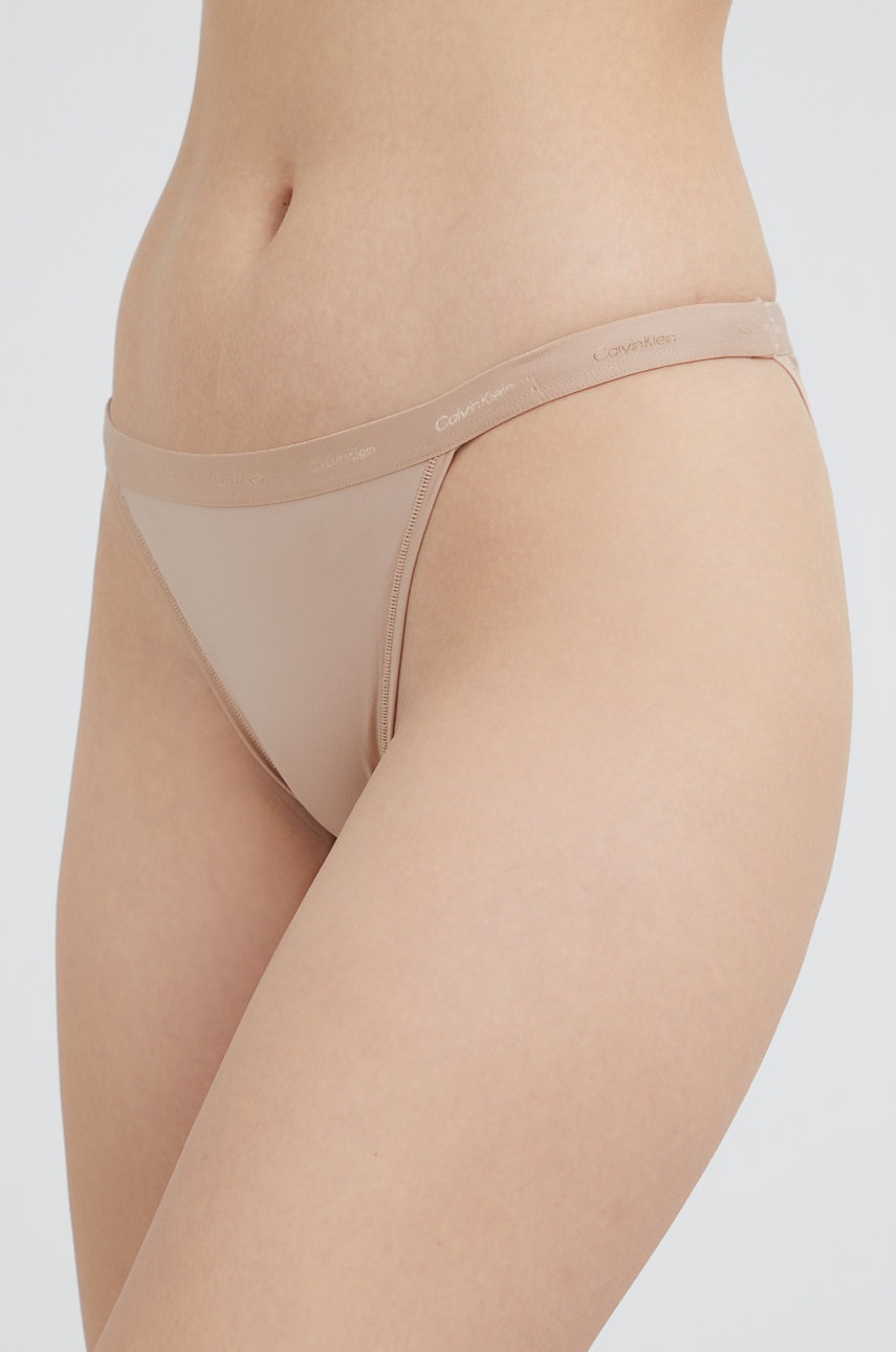 

Бикини Calvin Klein Underwear в бежово, Бежов