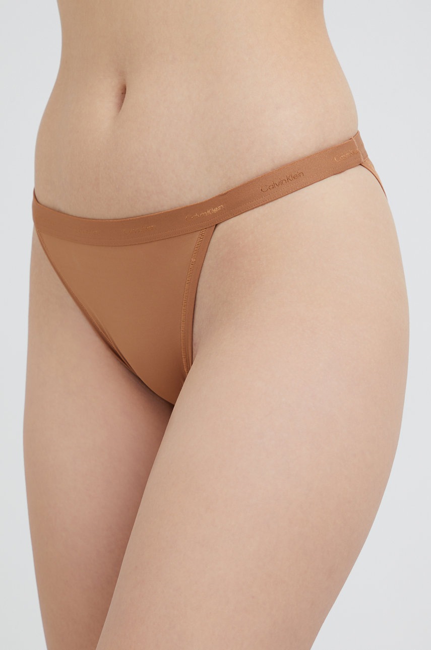

Бикини Calvin Klein Underwear в кафяво, Кафяв