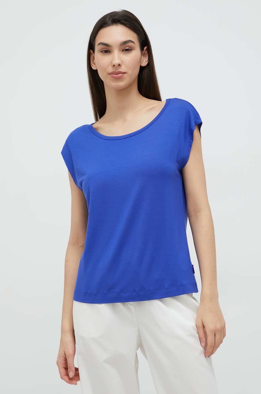Pyžamové tričko Calvin Klein Underwear - modrá -  96 % Modal