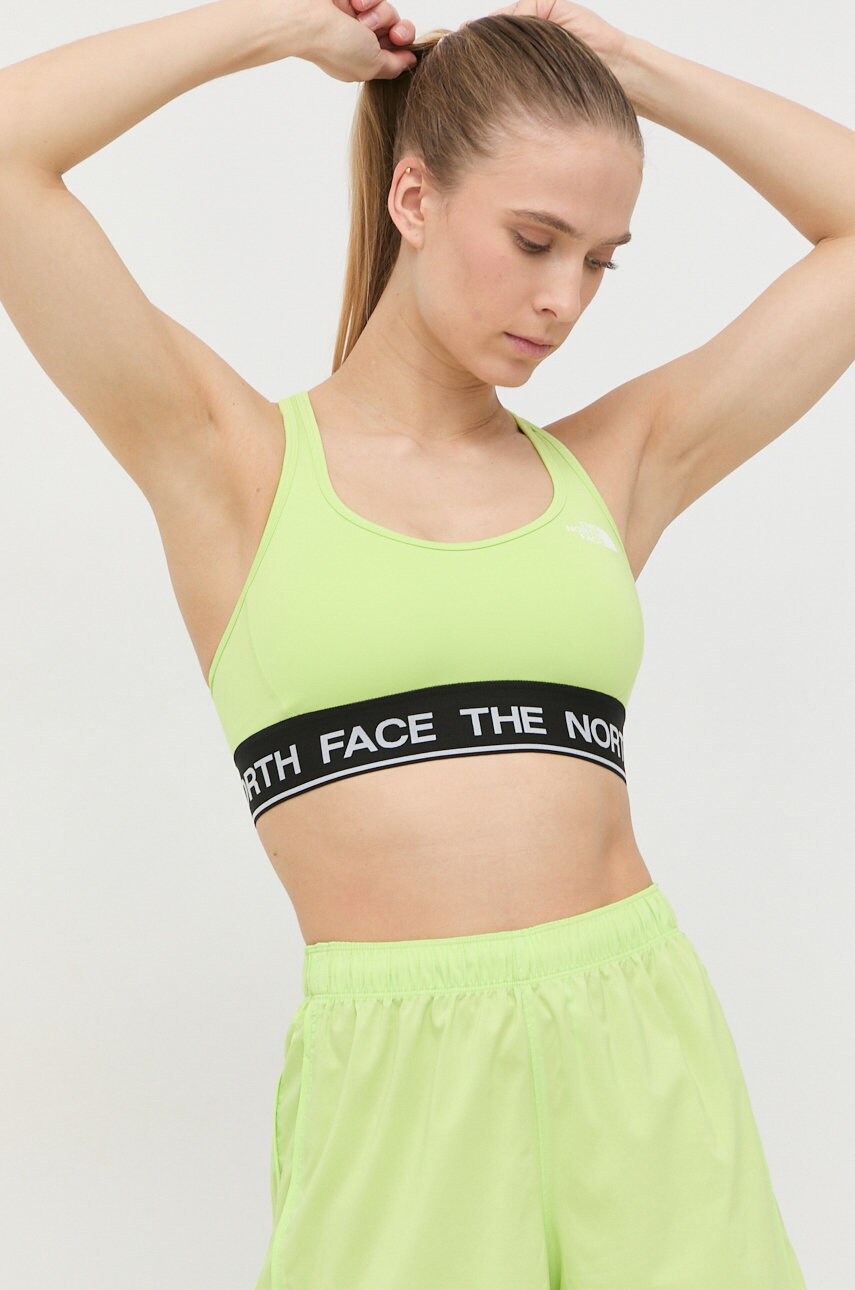 

Спортивний бюстгальтер The North Face Tech колір зелений