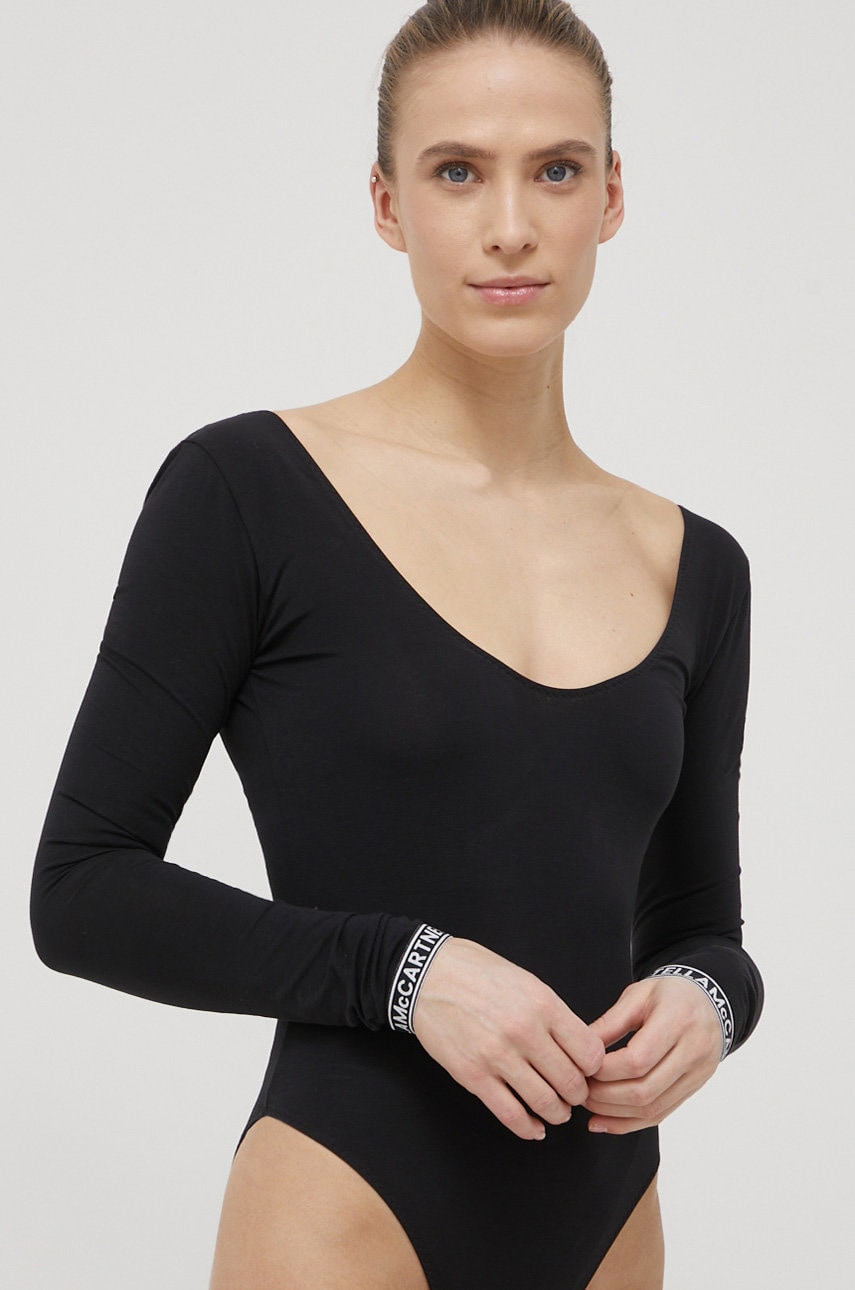 Stella mccartney lingerie longsleeve culoarea negru,