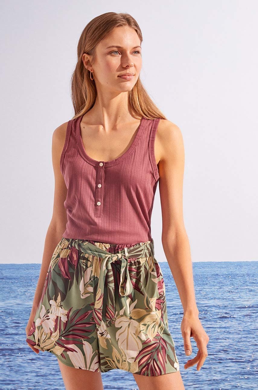 

Пижамные шорты women'secret Snoopy Voyage женские цвет зелёный