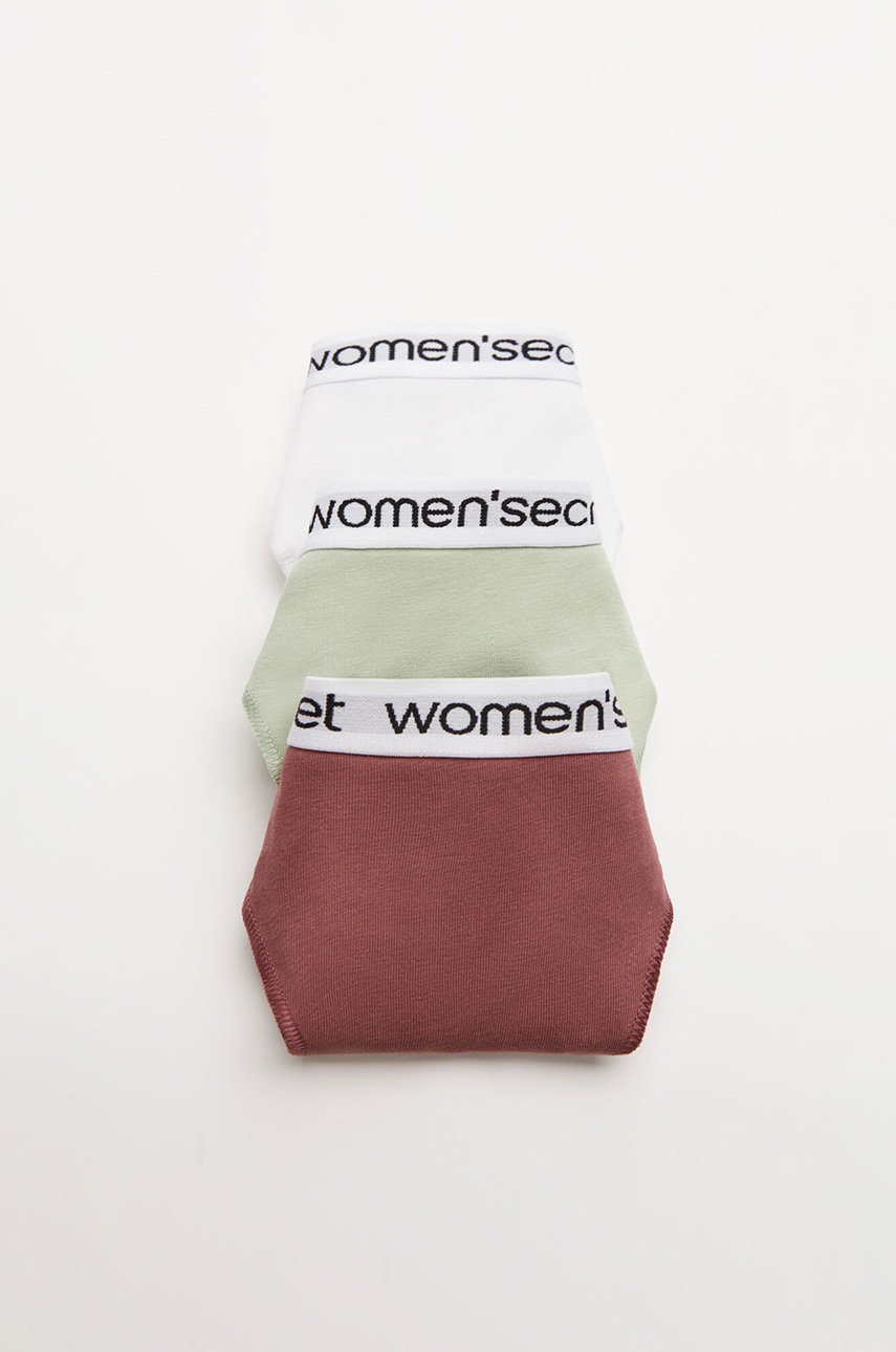 

Прашки women'secret (3 чифта) в бяло, Бял