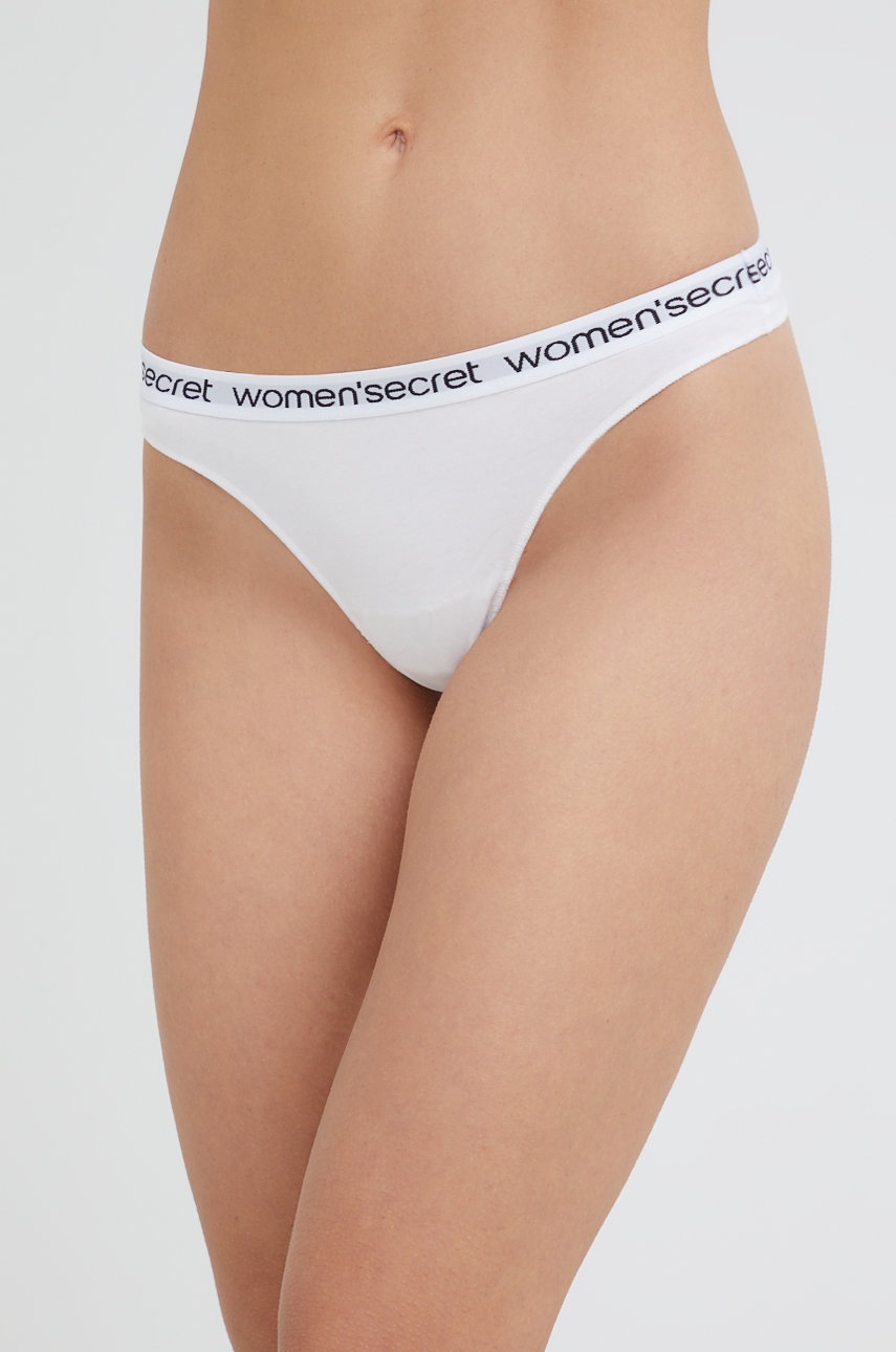 

Стринги women'secret 3-pack колір білий