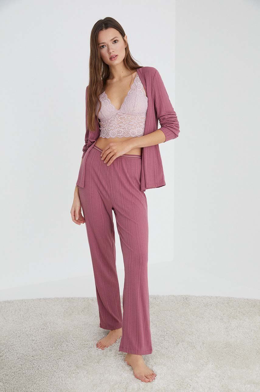 Women’secret sutien culoarea roz, dantela, neted answear.ro imagine 2022 13clothing.ro