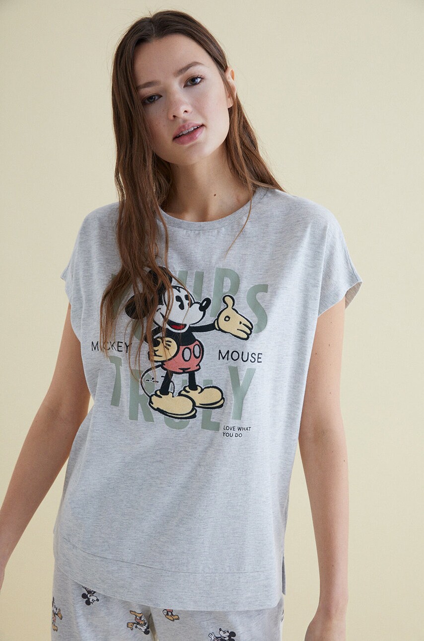 

Пижама Women'secret дамска в сиво, Сив
