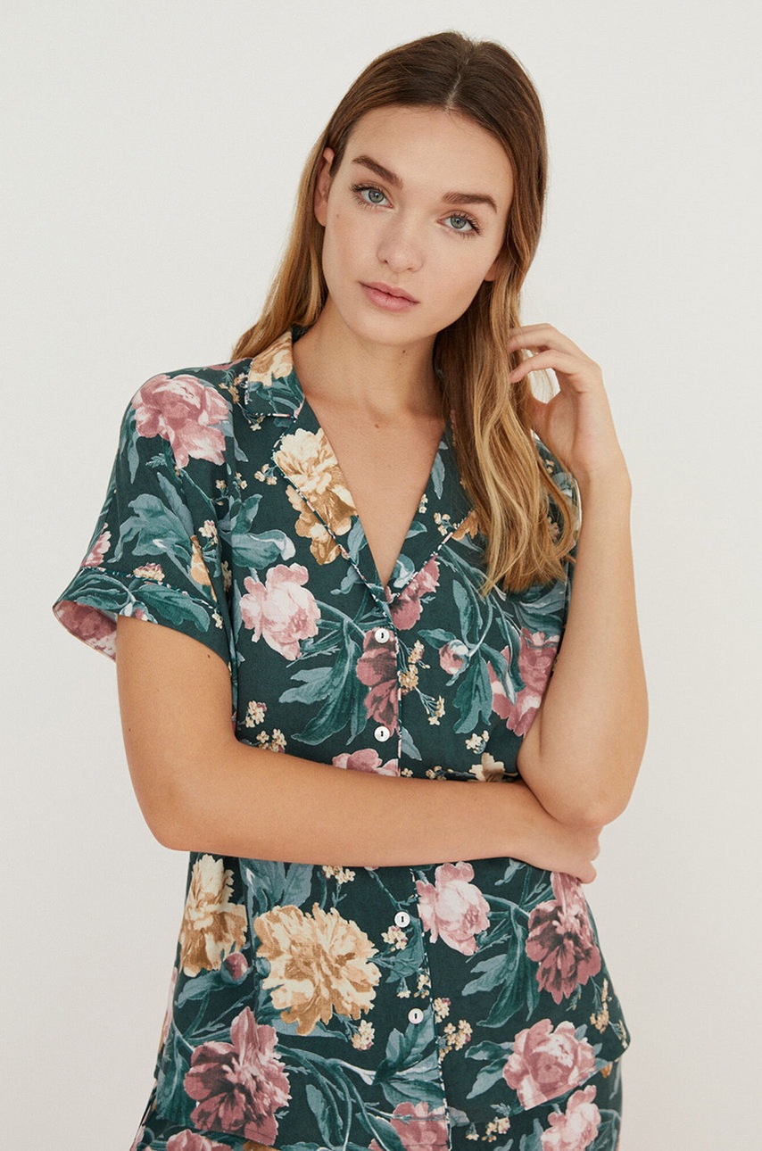 

Пижама Women'secret дамска в зелено, Зелен