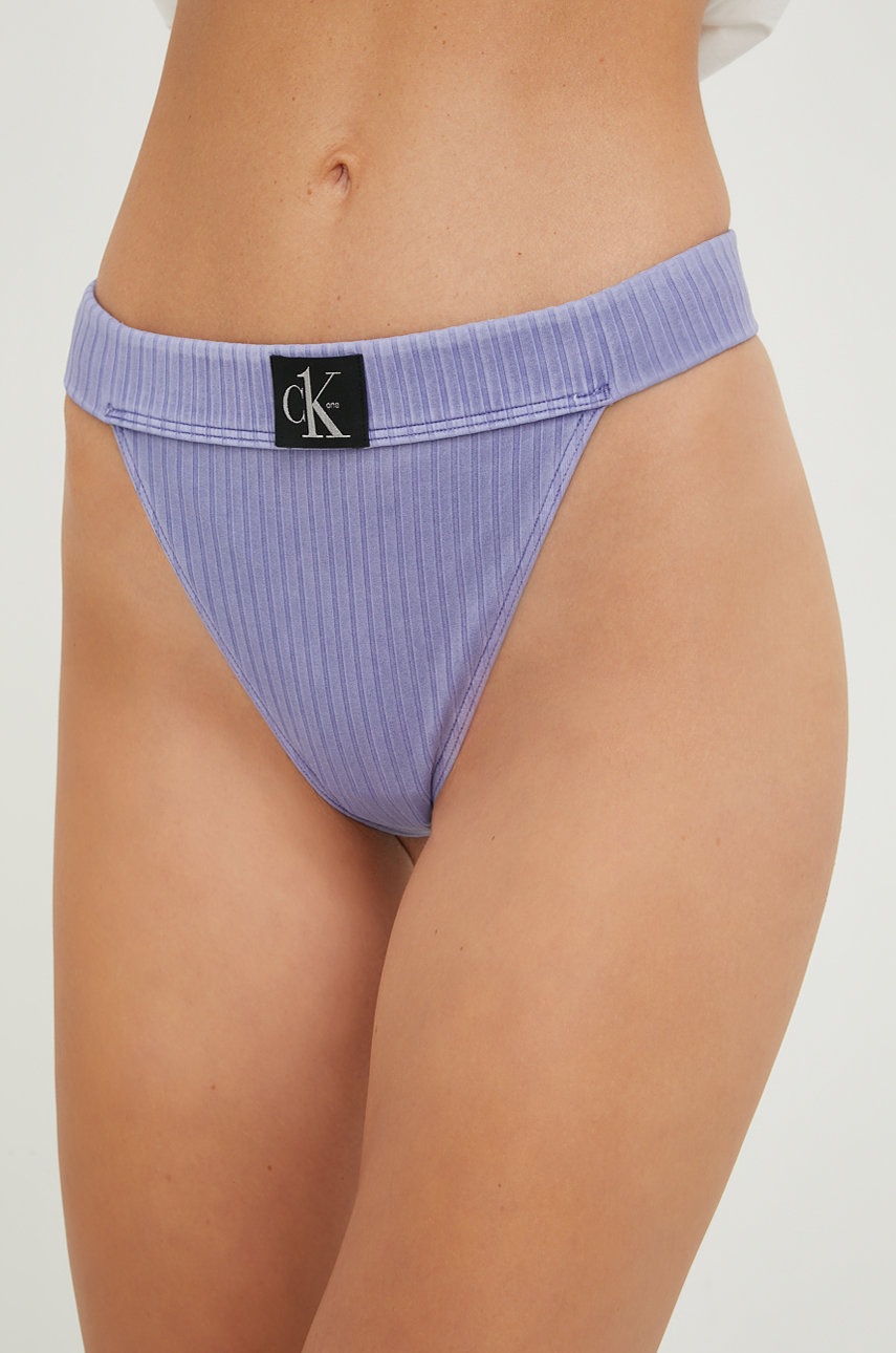 

Долнище на бански Calvin Klein в лилаво, Виолетов
