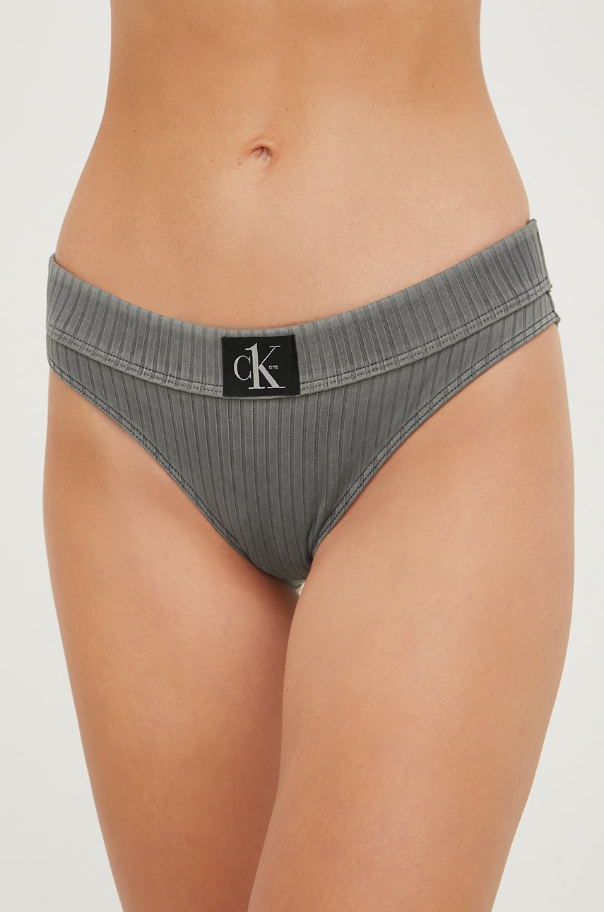 

Долнище на бански Calvin Klein в сиво, Сив