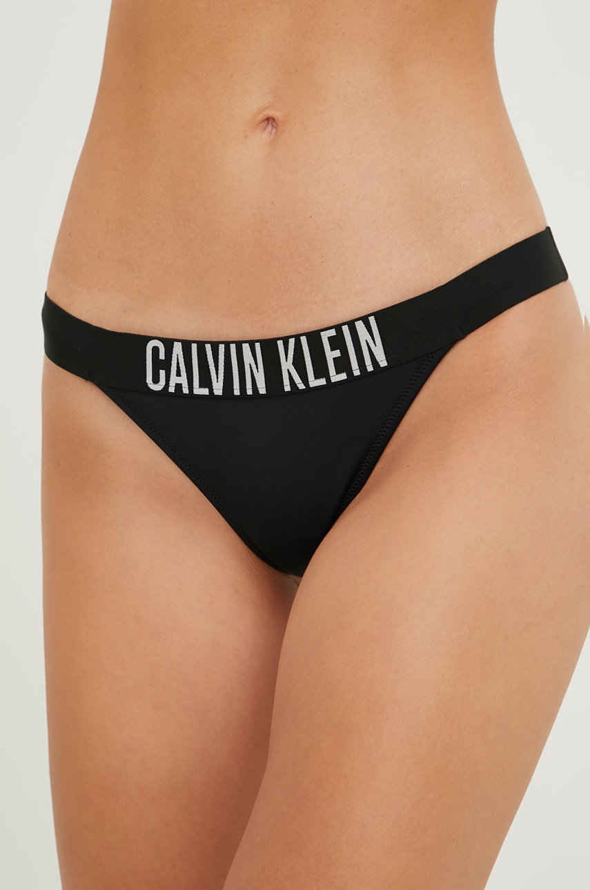 

Долнище на бански Calvin Klein в черно, Черен