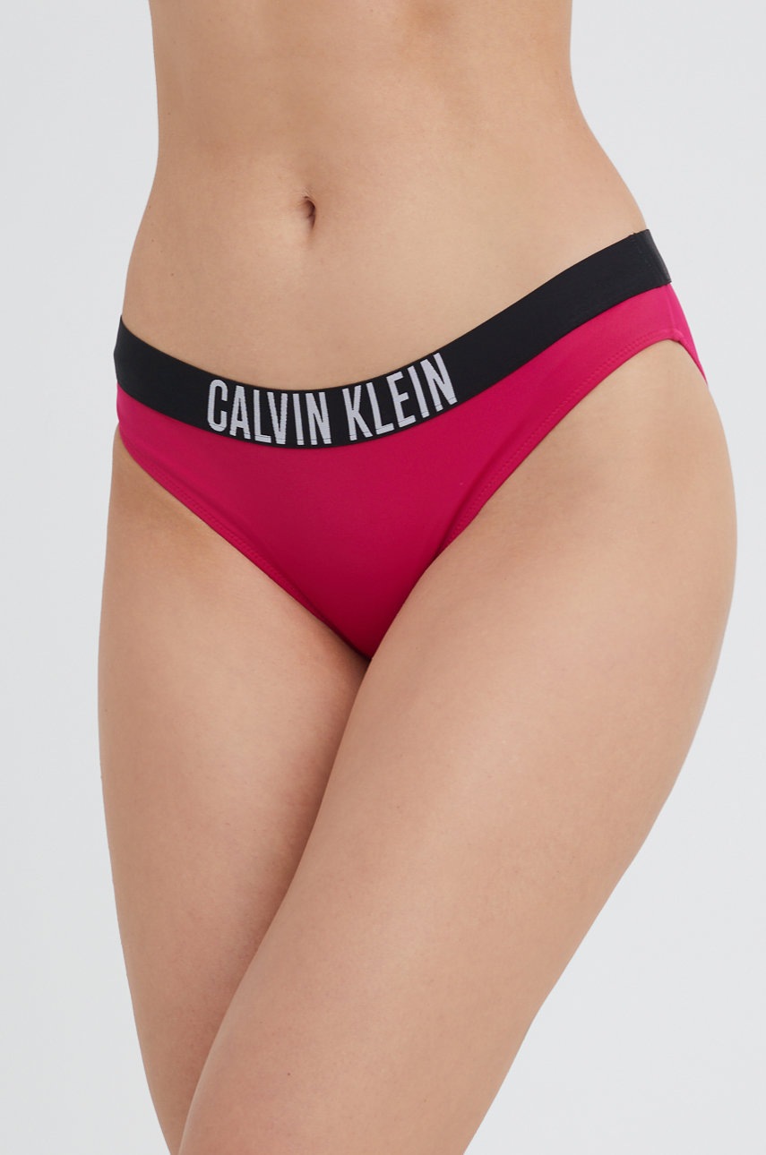 

Долнище на бански Calvin Klein в розово, Розов