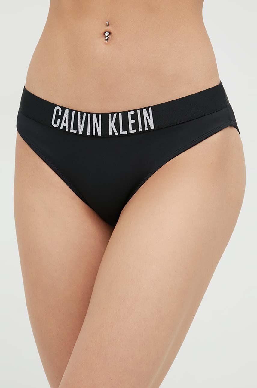 Levně Plavkové kalhotky Calvin Klein černá barva, KW0KW01859