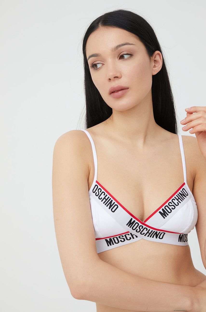 Moschino Underwear sutien culoarea alb,