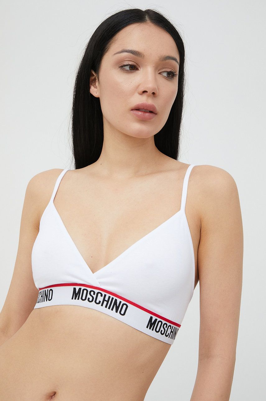 Moschino Underwear sutien culoarea alb, answear.ro