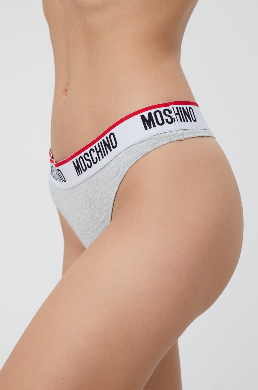 

Стринги Moschino Underwear цвет серый