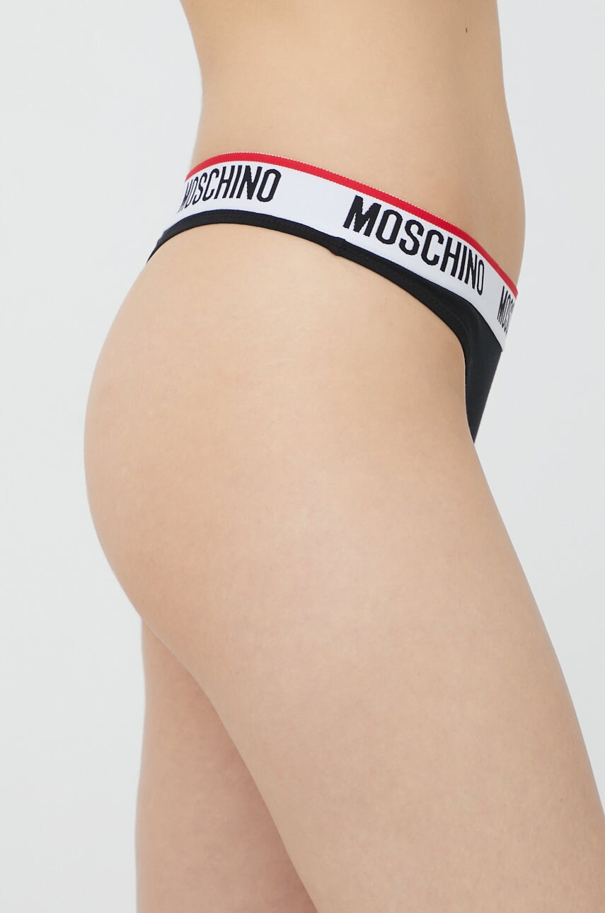 

Стринги Moschino Underwear колір чорний
