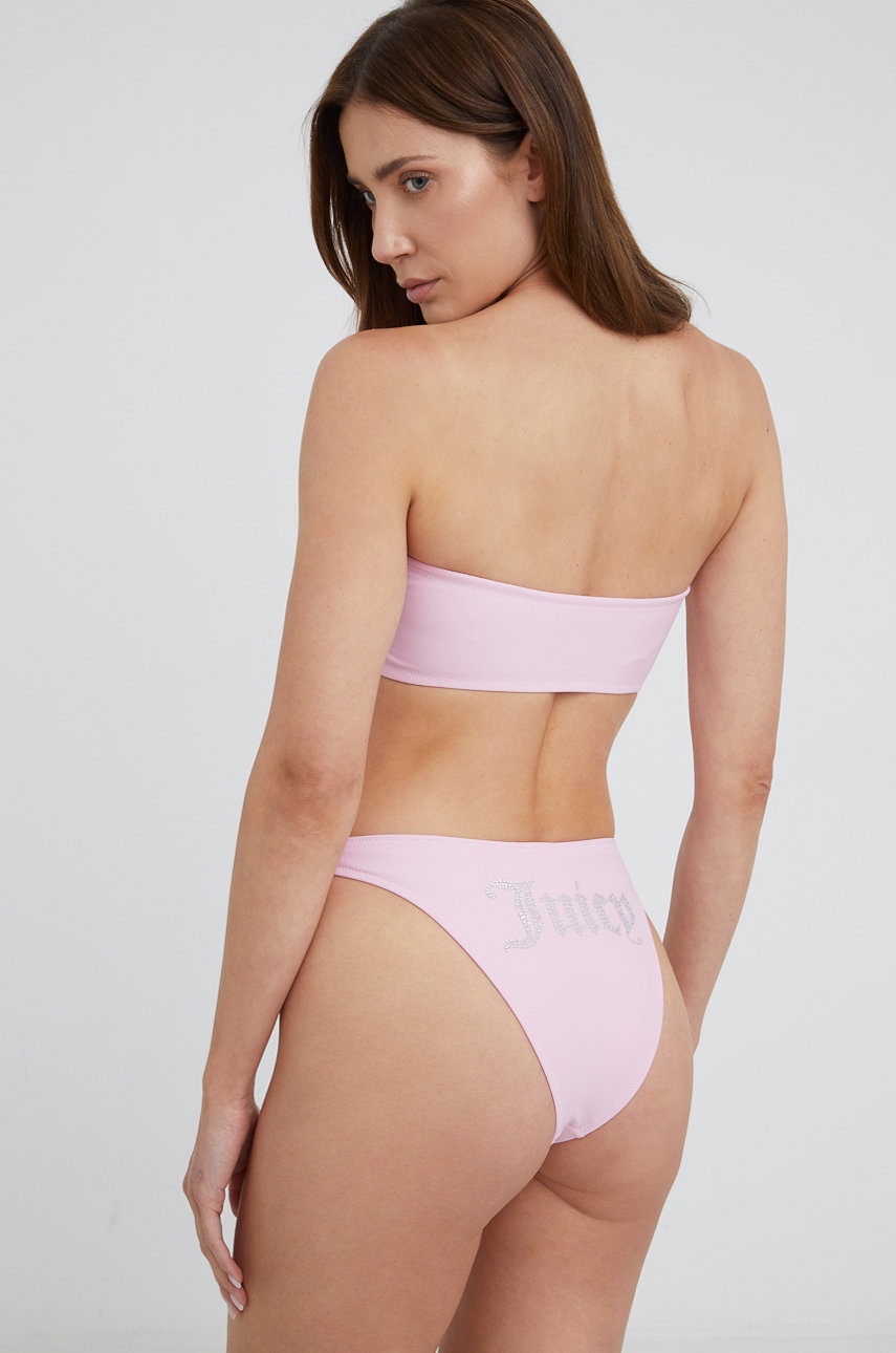 

Раздельный купальник Juicy Couture цвет розовый слегка упрочнённая чашечка