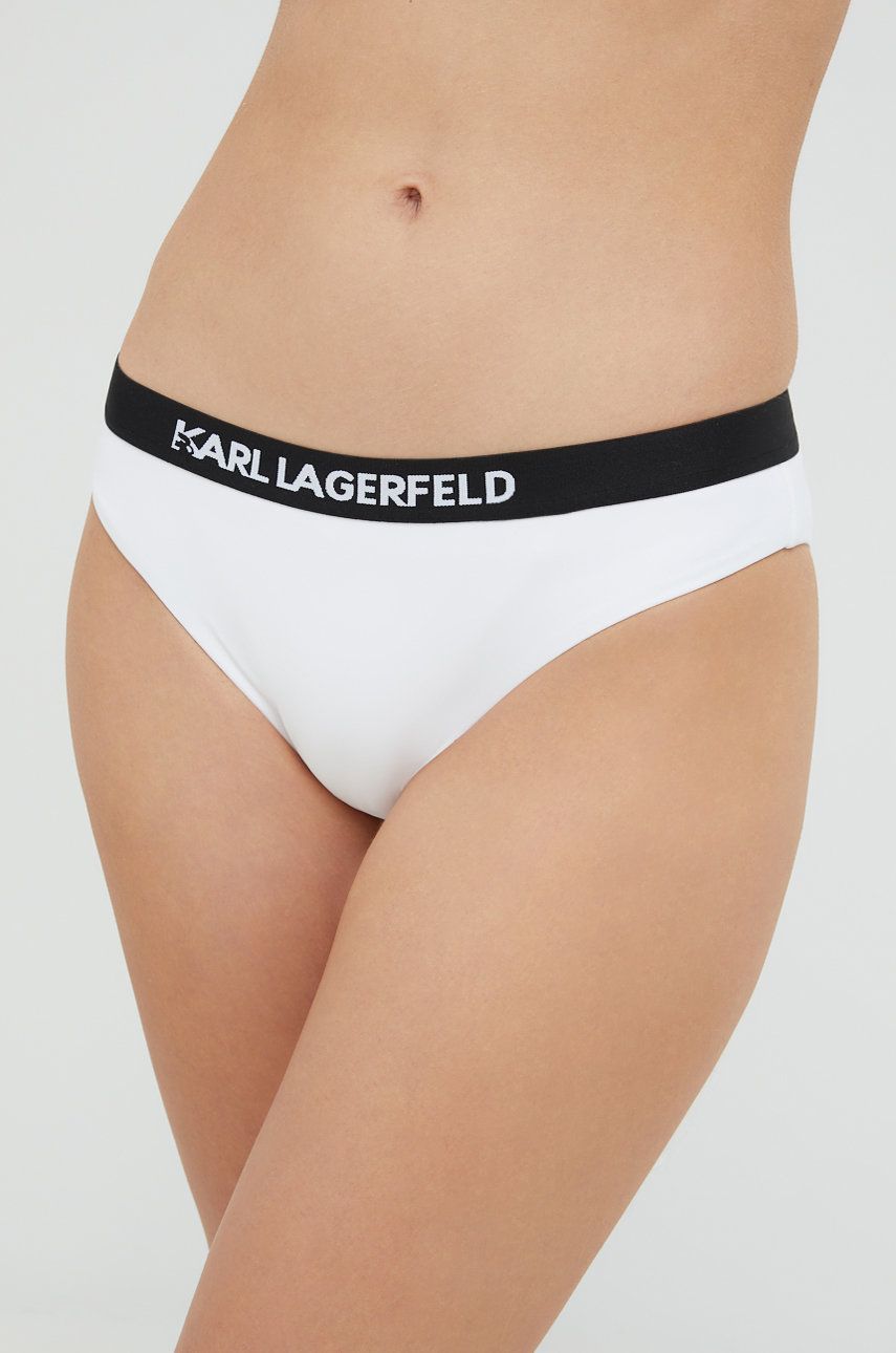 Karl Lagerfeld chiloti de baie culoarea alb Costume de baie 2023-06-01