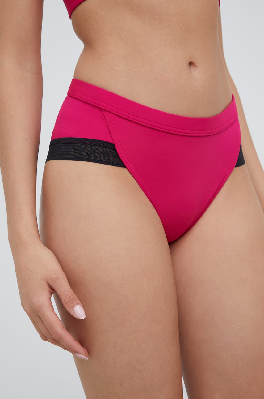 

Долнище на бански Calvin Klein в розово, Розов
