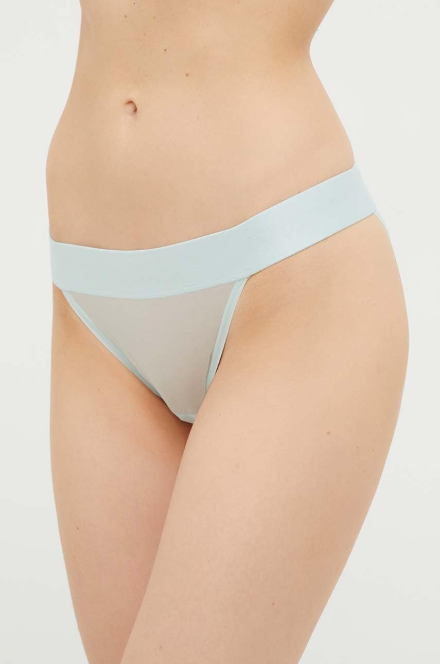 Dkny Chiloti Culoarea Turcoaz, Transparent