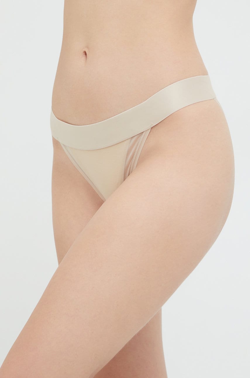 Dkny chiloti culoarea bej, transparent, DK8945