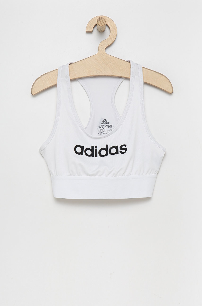 Adidas performance sutien sport fete culoarea alb