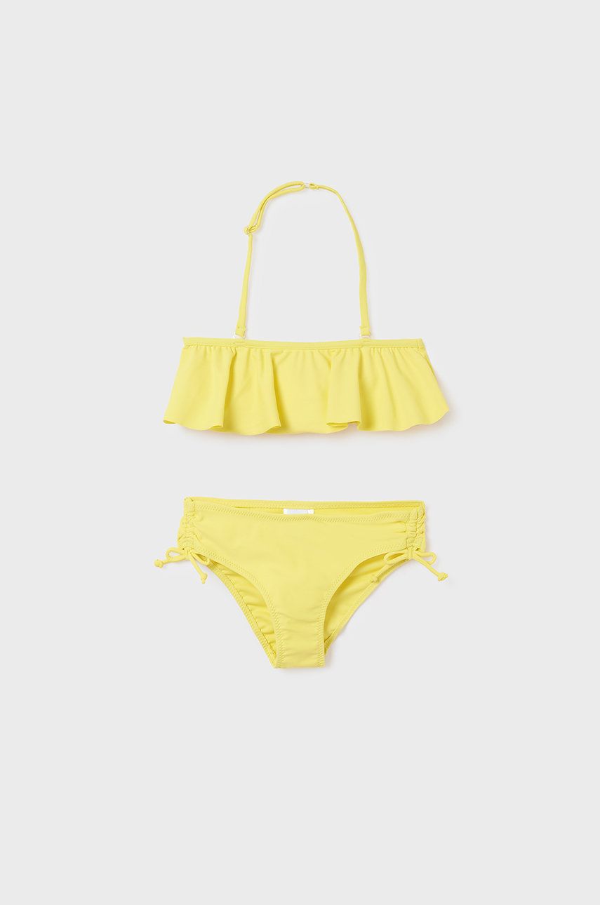 Dětské plavky Mayoral žlutá barva - žlutá -  15% Elastan