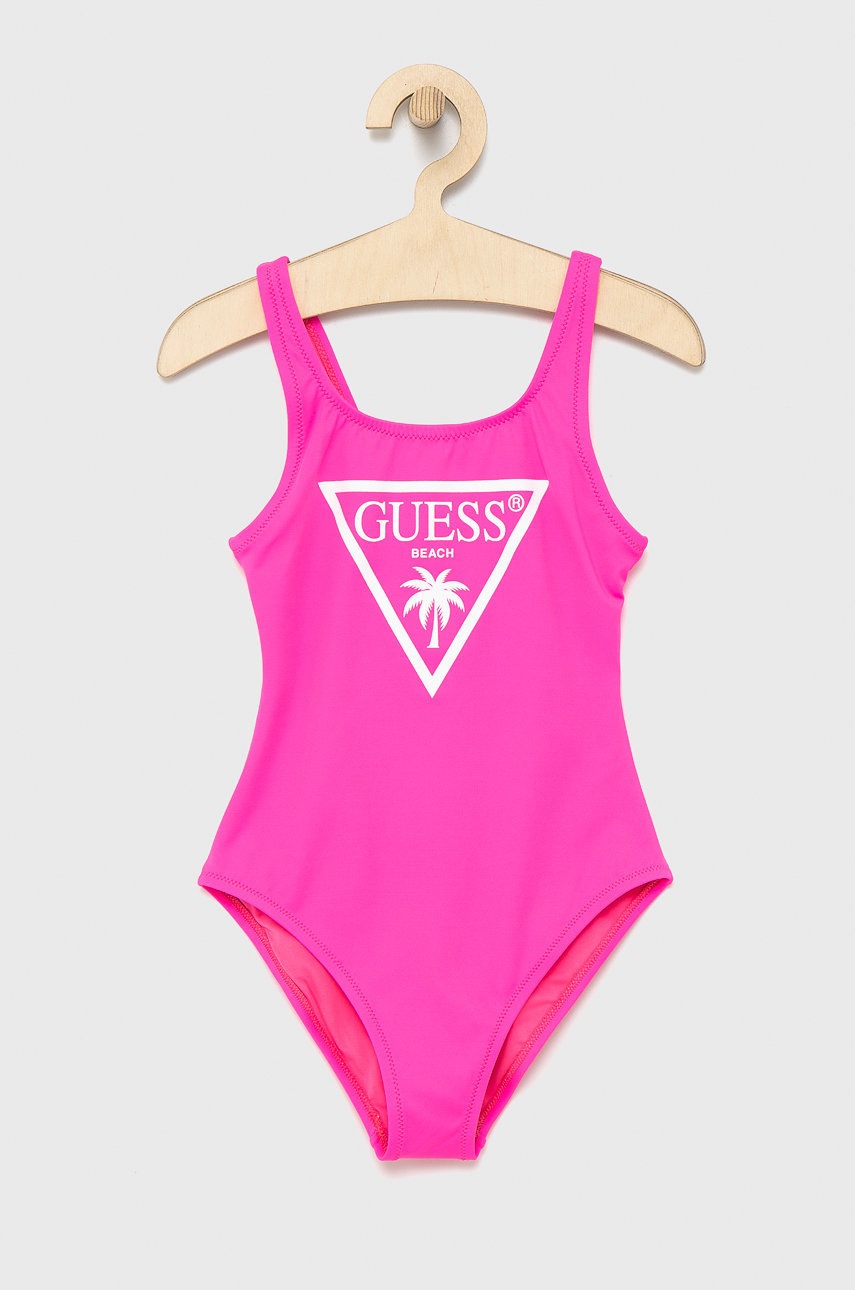 

Детски бански костюм Guess в розово, Розов