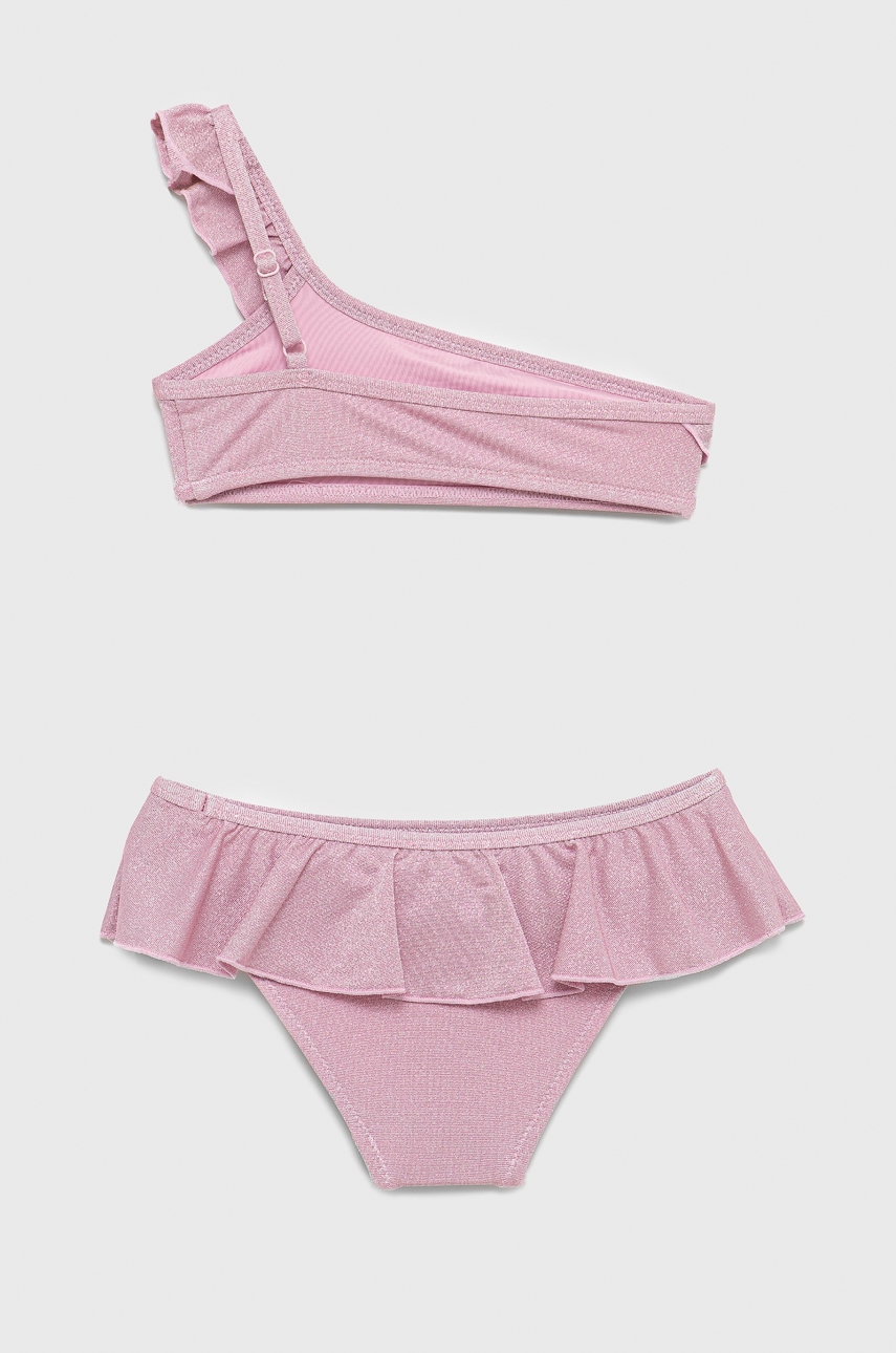 Дитячий купальник United Colors of Benetton колір рожевий