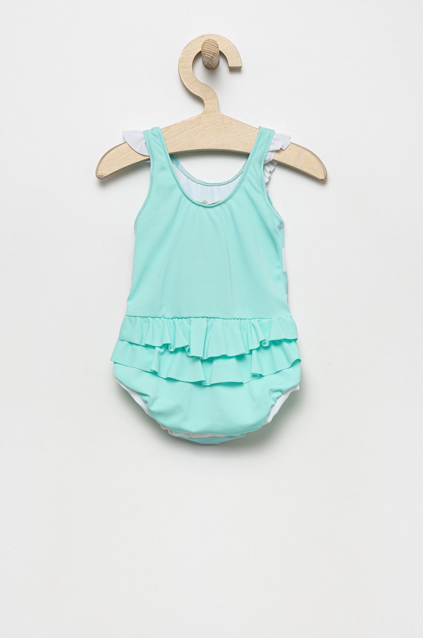 

Суцільний дитячий купальник United Colors of Benetton колір бірюзовий
