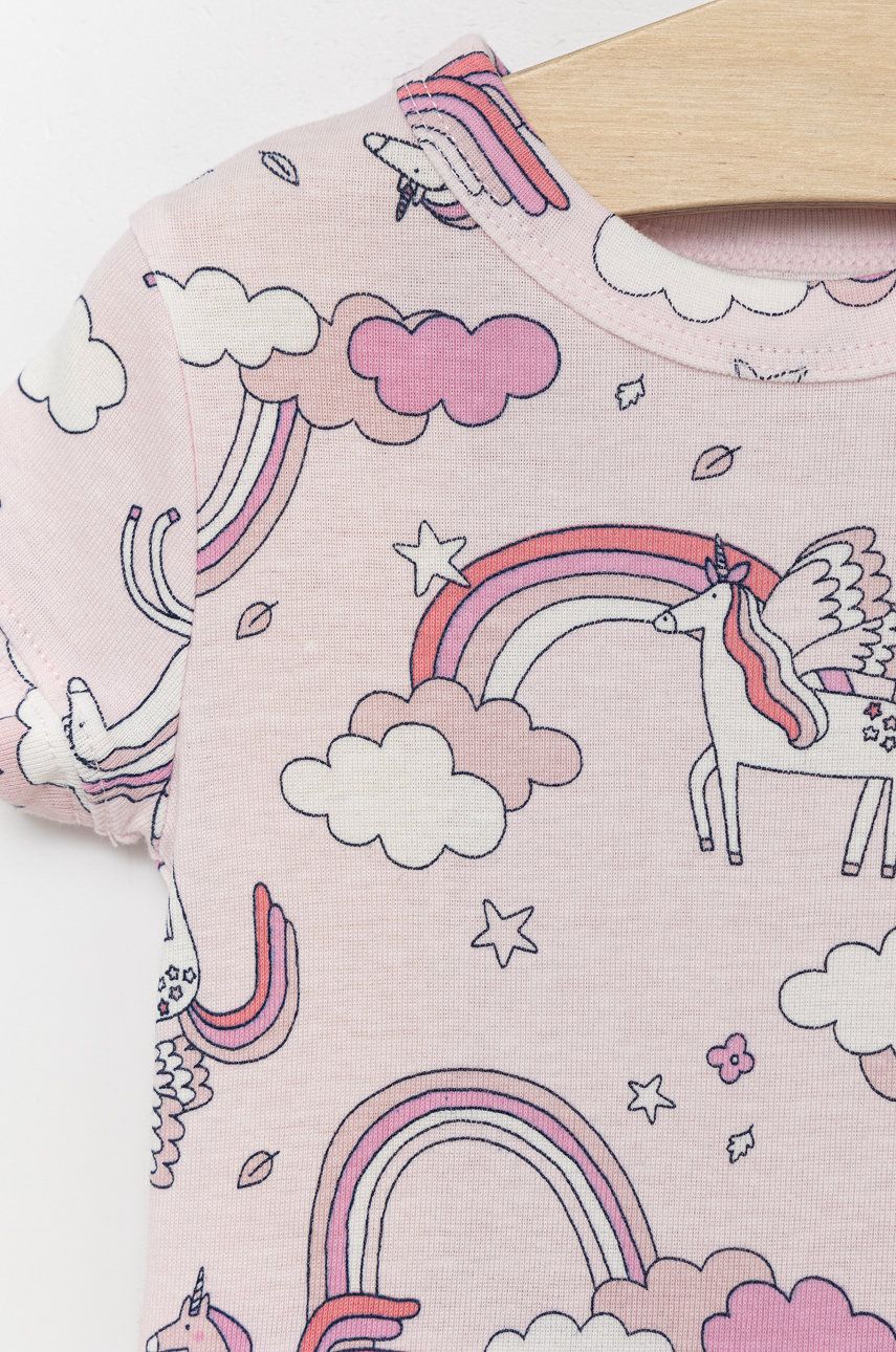 GAP Pijamale De Bumbac Pentru Copii Culoarea Roz, Modelator