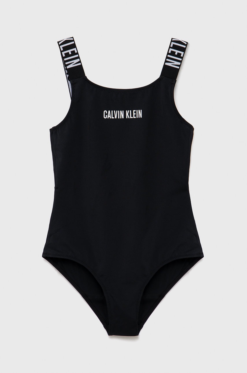 

Детски бански костюм Calvin Klein Jeans в черно, Черен