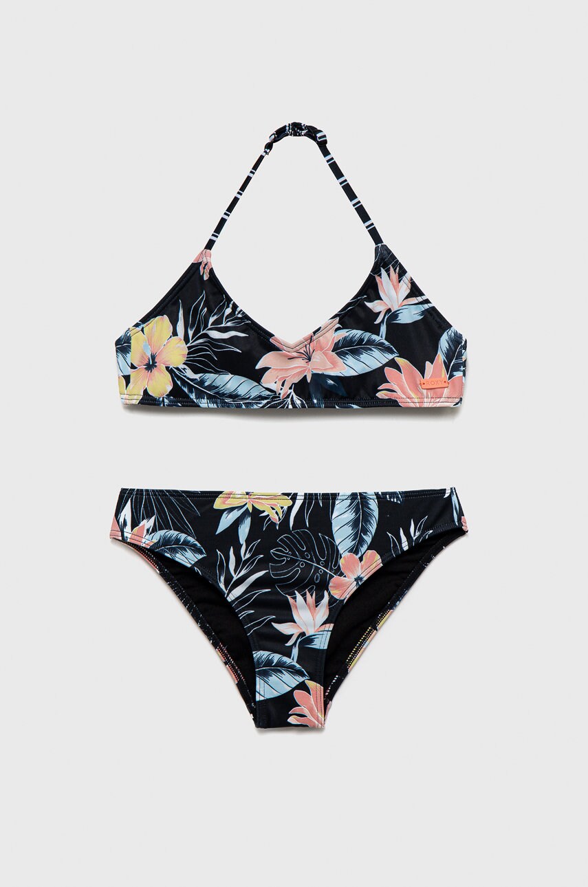 Roxy costum de baie pentru copii din două piese culoarea negru