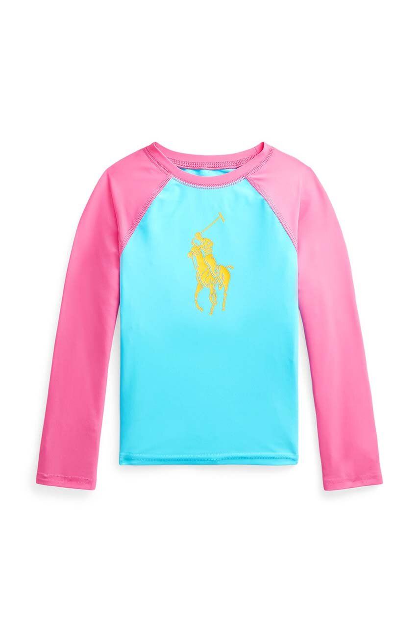 Plavecké tričko s dlouhým rukávem Polo Ralph Lauren - vícebarevná -  21% Elastan