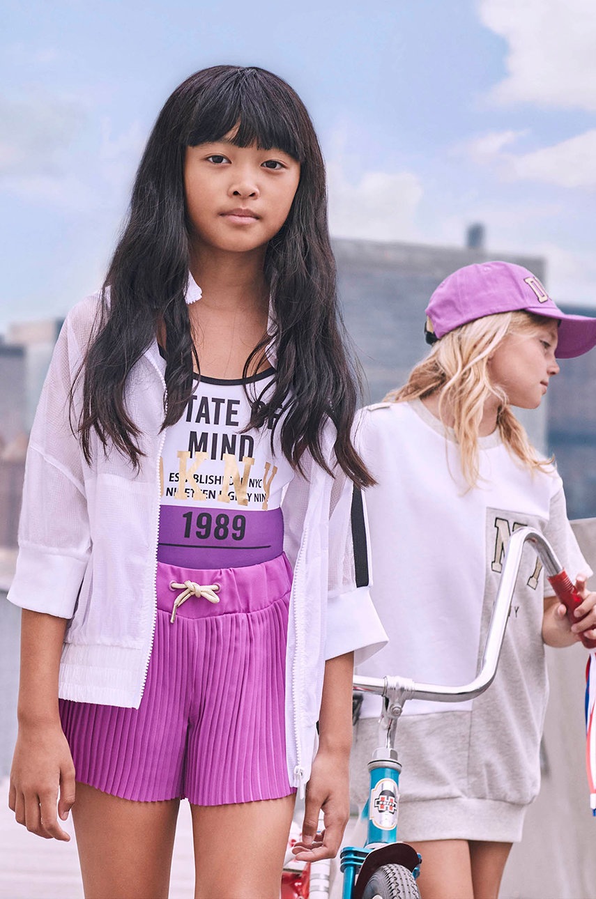 

Детски бански костюм Dkny в лилаво, Виолетов