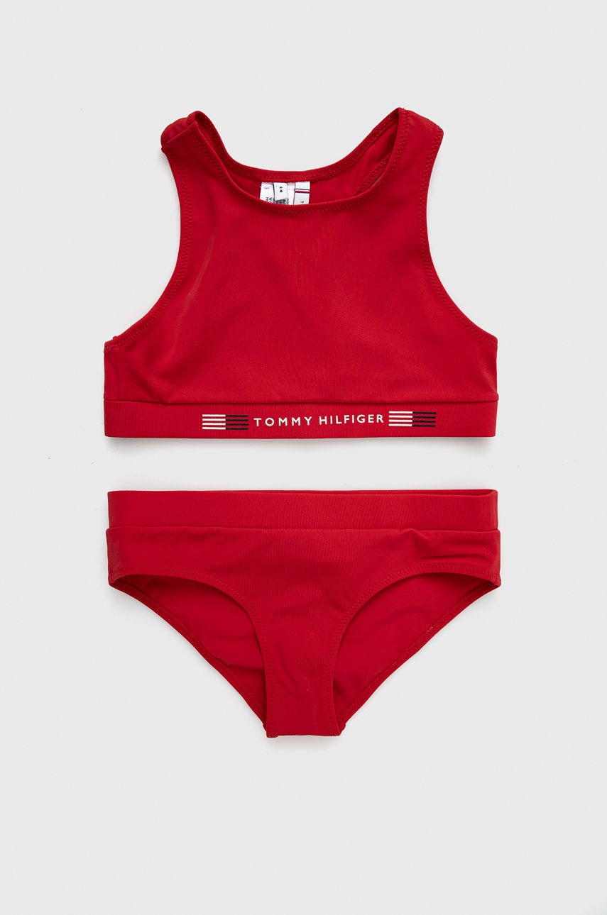 

Детски бански костюм Tommy Hilfiger в червено, Червен