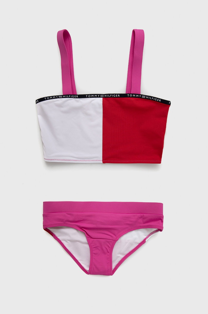 

Детски бански костюм Tommy Hilfiger в розово, Розов