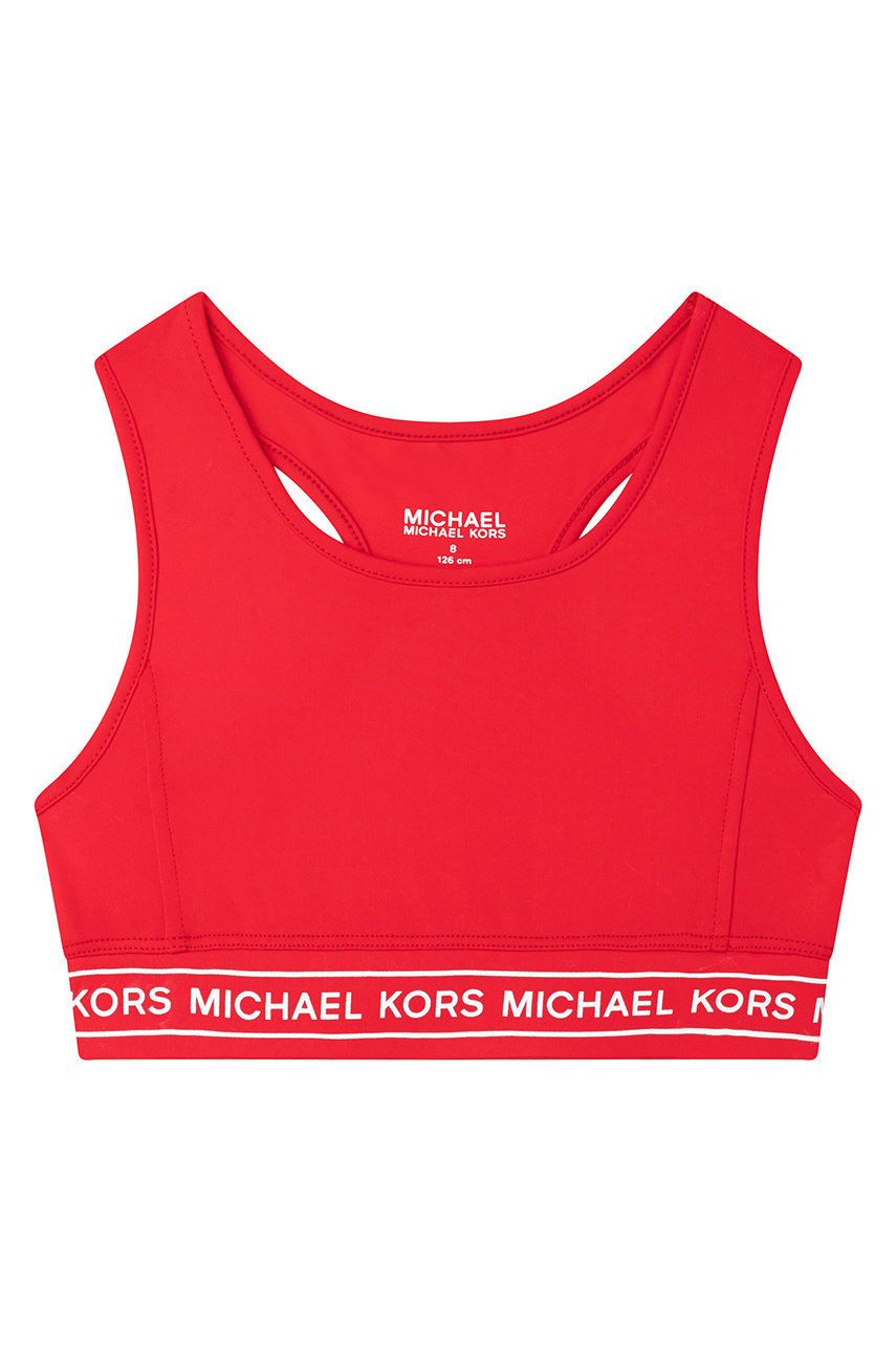 E-shop Dětská sportovní podprsenka Michael Kors červená barva