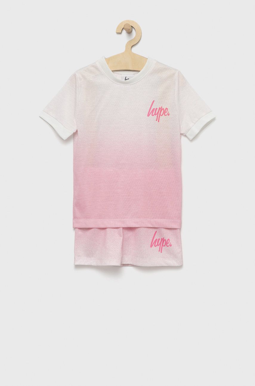 Dětské pyžamo Hype růžová barva - růžová -  95% Polyester