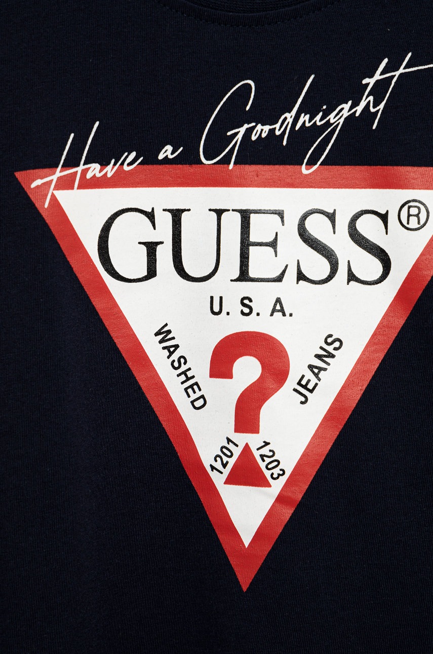 Детская пижама Guess цвет синий однотонная