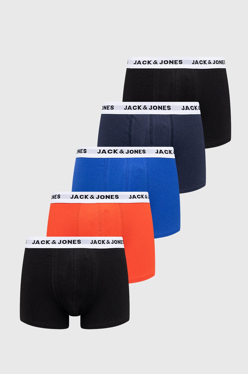

Боксерки Jack & Jones (5 чифта) мъжки в черно, Черен
