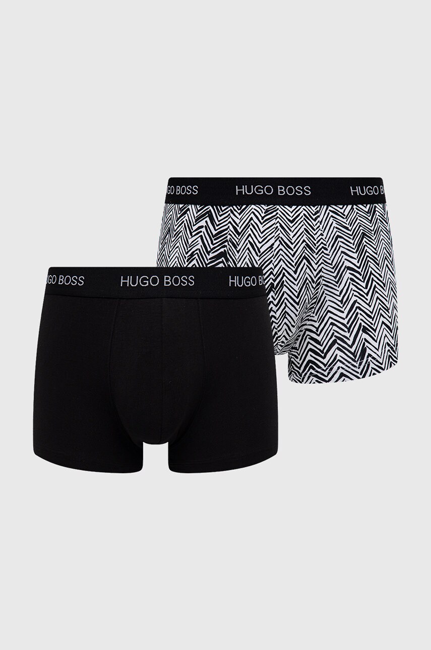 Boss boxeri (2-pack) bărbați, culoarea alb