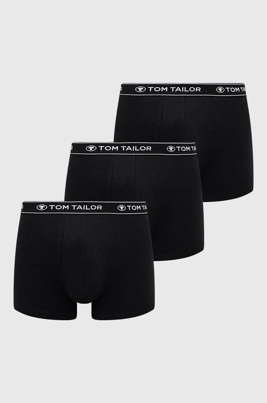 

Боксерки Tom Tailor (3 чифта) мъжки в черно, Черен