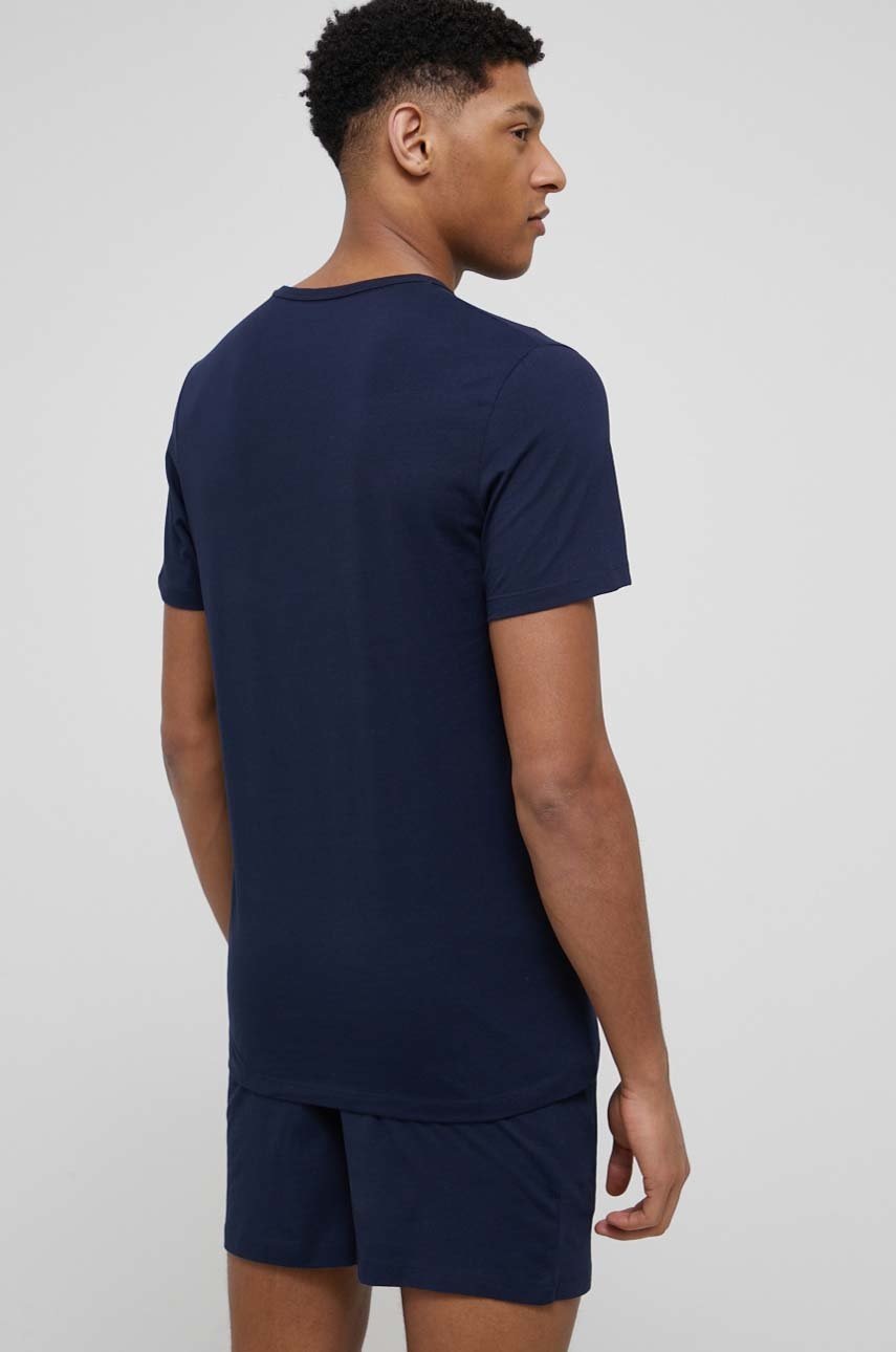 

Хлопковая пижама Jack & Jones цвет синий с принтом