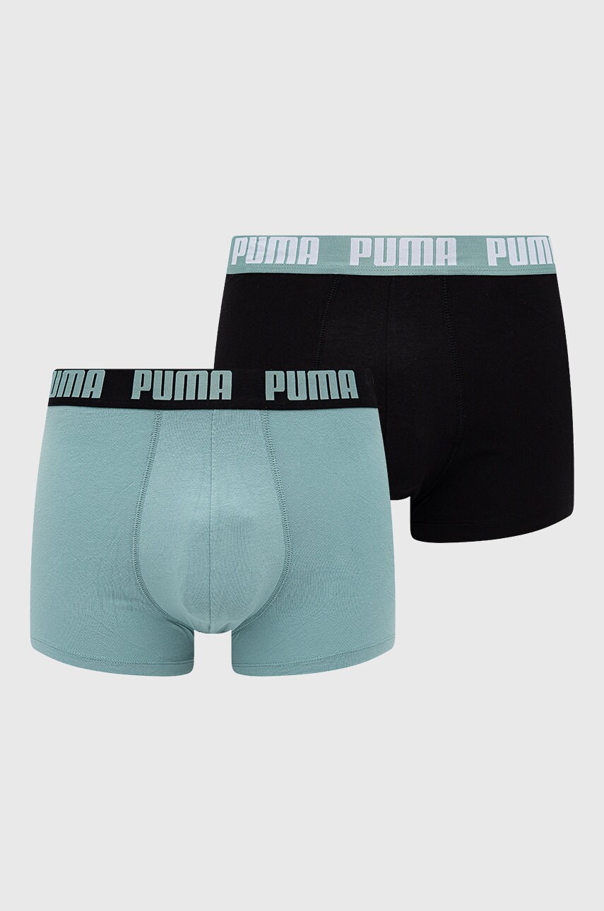 Puma boxeri (2-pack) barbati, culoarea turcoaz