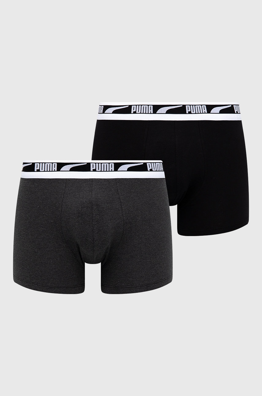 

Боксерки Puma (2 чифта) 935533 мъжки в черно, Черен