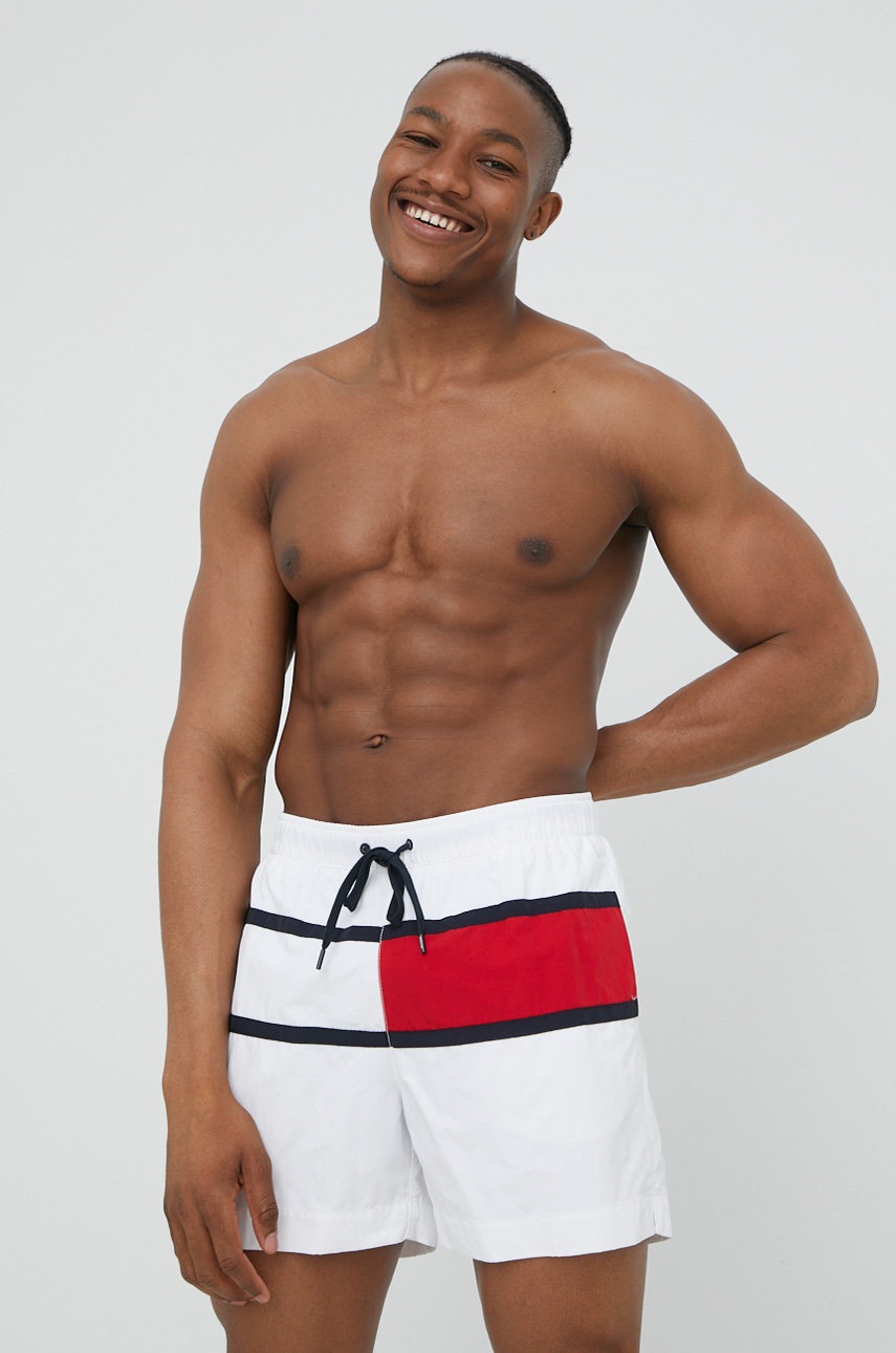 

Плувни шорти Tommy Hilfiger в бяло, Бял